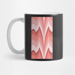 Bargello curved flame stitch coral Mug